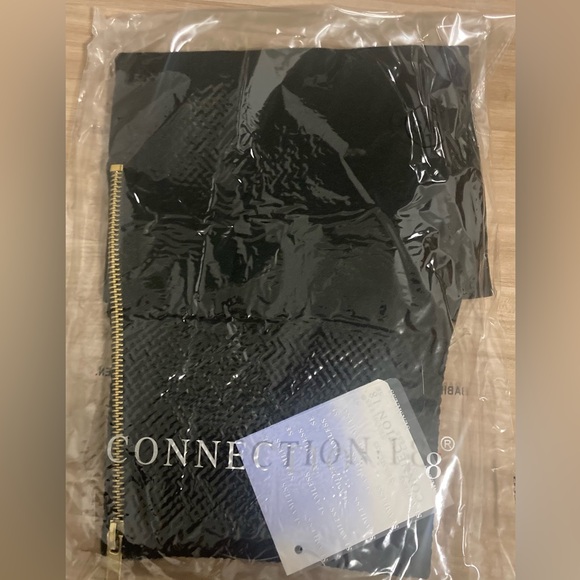 NEW S/M Connection 18 Skirt Sexy Fits Size 2-8 Spandex Zipper bodycon black mini - Picture 5 of 5